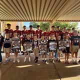 Metro Christian Academy Photo #11 - A favorite Metro Christian tradition! Senior Football players signed posters and invited Elementary students to cheer on the Patriots tonight at Elementary Night! Drumline, Pom, and Cheer joined the fun, sharing school spirit and making memories with our younger Patriots.