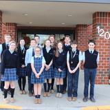 Assumption Bvm School Photo #6 - Community Service- Assumption BVM School Student Council visit the homebound at Luther House.