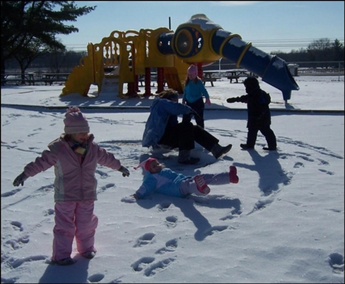 Bethany Christian School Photo #1 - Making Snow Angels...outdoor play is an important part of our program.