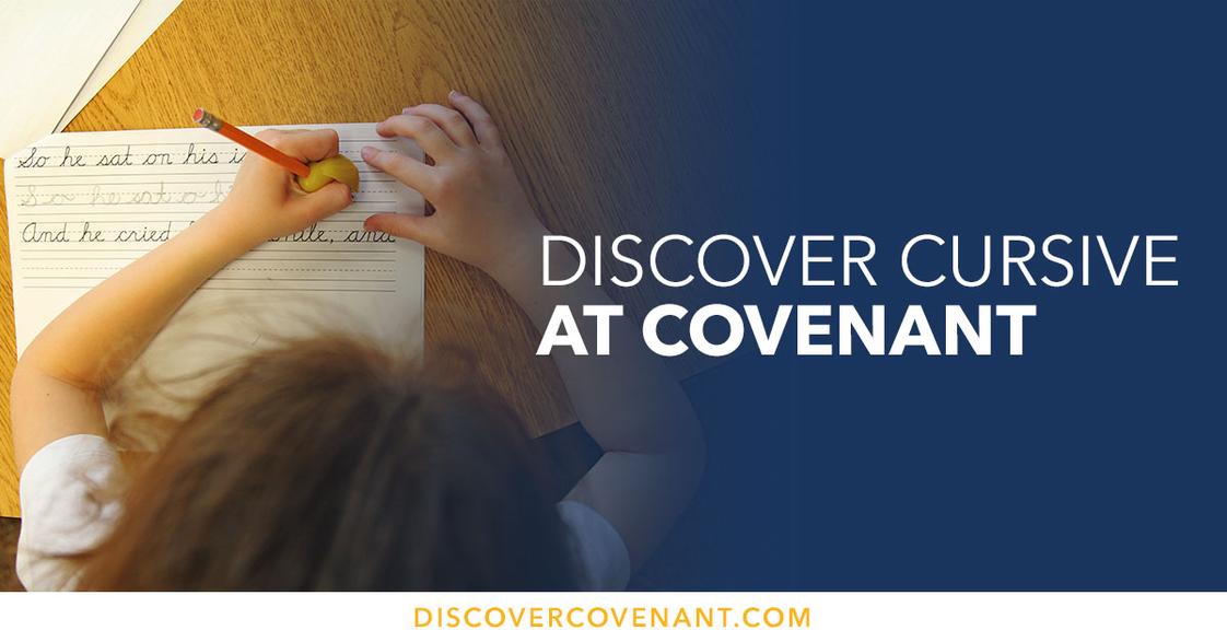 Covenant Christian Academy Photo - Students are taught cursive beginning in Kindergarten. While this skill is seldom taught in many contemporary schools, our families love to see the beautiful scripts that their Grammar School students develop.