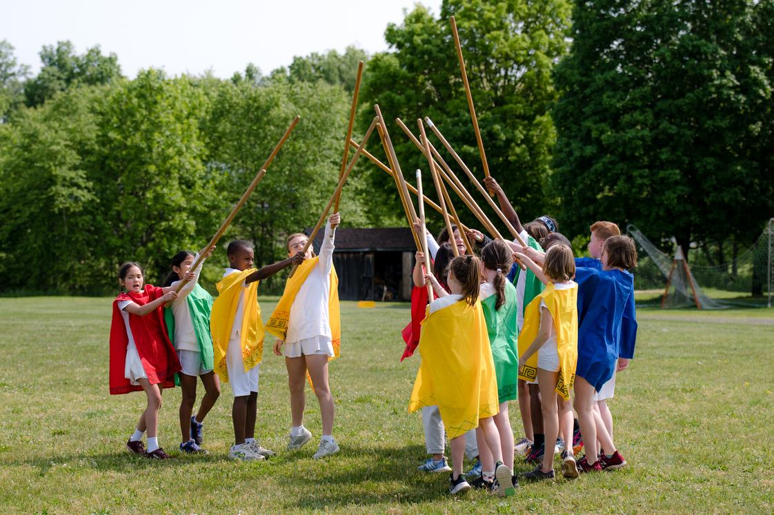 Kimberton Waldorf School Photo - The 5th grade Pentathlon brings together Waldorf schools from a three-hour radius for a day of friendly athletic competition and collaboration -- the culmination of their Greek studies.