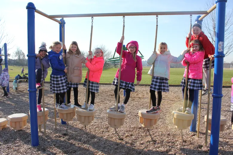Lititz Area Mennonite School Photo #2 - Recess is a fun time with friends!