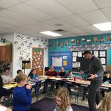 Nittany Christian School Photo - 5th Grade students engage with Mr. Lucas for Ninja math skills.