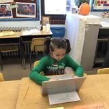 Mother Of Mercy Academy Photo #1 - Second grader works on Reflex Math on the Chromebook.