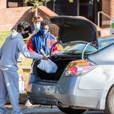 Memphis University School Photo #8 - More than 100 Owls got up early on an October weekend morning to package and distribute food during the COVID-19 pandemic. Our student-run Civic Service Organization served 30 local nonprofits last year.