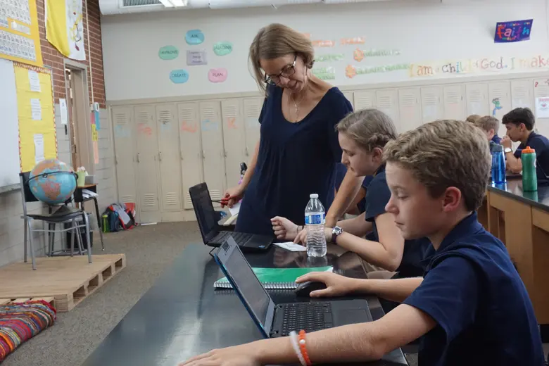 Our Lady Of Perpetual Help School Photo #2 - Our 1:1 Chrome Book Program in the middle school allows teachers to use more tools to interact with students both individually and as a class. Students use this technology to do research and collaborate on group projects, make presentations and so much more.