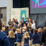 Liberty Christian School Photo #7 - Upper School students leading Chapel for Lower School students!
