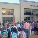 Lifestyle Christian School Photo #2 - Students, parents and teachers gather for See You at the Pole for a time of prayer for our nation, leaders, and schools!