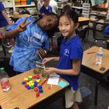 Shepherd Of The Hills Lutheran School Photo #2 - Mrs. Becker's 5th graders play a STEAM challenge game!
