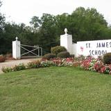 St. James Day School Photo - The front gate of St. James Day School welcomes families onto our beautiful wooded campus of 25 acres.