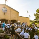 Saint Paul Catholic Classical School Photo - Mass of the Holy Spirit on the Opening Day of School - Dove Release