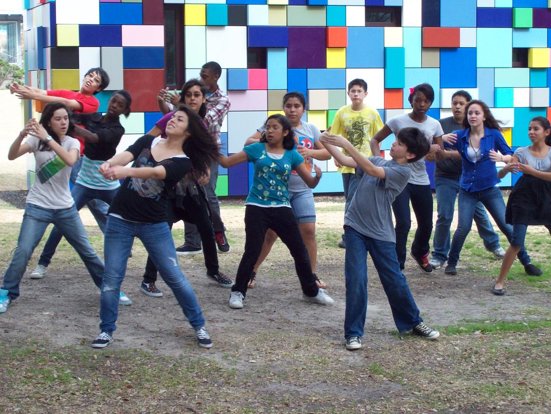Chinquapin Preparatory School Photo #1 - One of our Creativity Week groups choreographing a dance.