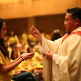 Bishop Ireton High School Photo - receiving Communion at Mass