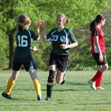 Charlottesville Waldorf School Photo #2 - Shannon gets a high-five for a goal during a Middle School Girls Soccer match.
