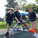 Flint Hill School Photo #12 - Students play on one of our three playgrounds on the Hazel Lower School campus.