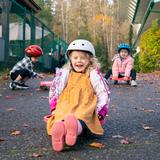 Bellevue Christian School Photo - Preschool students at Mack Elementary School having fun at "Bike Day"!