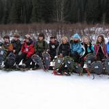 Explorer West Middle School Photo - Explorer West Snow Shoe Testing