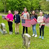 Sacred Heart Catholic School Photo #9 - Memorial Day Flag distribution at Sacred Heart Cemetery