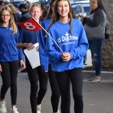 St. John Nepomucene School Photo #3 - 8th Grade walking the Red Carpet Mass for the first all-school Mass of the year