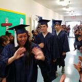 North Hills Christian School Photo #6 - The 2018 graduating class celebrating their success with the elementary students during the Senior Walk.
