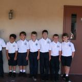 Our Lady Of Fatima School Photo #3 - Some of the 3rd grade boys hang out before class starts.