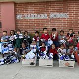 St. Barbara Catholic School Photo #1 - 3rd Grade in service of the needy in our community through Socktober Drive.