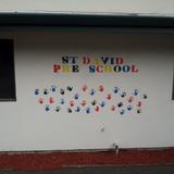St. David School Photo - Pre School Students Paint the School