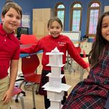 St. Monica School Photo #2 - STEM Class, Tower Building Challenge | 2023-2024 School Year
