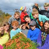 The Village School Photo #9 - Village School 4th-6th graders enjoy their carrot harvest.