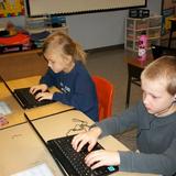 Mount Zion Christian Schools Photo #5 - Second grade students utilizing technology in the classroom