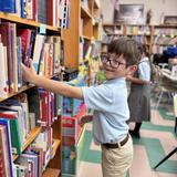 Guardian Angels Regional School Photo #7 - Students visiting the Library for Library class