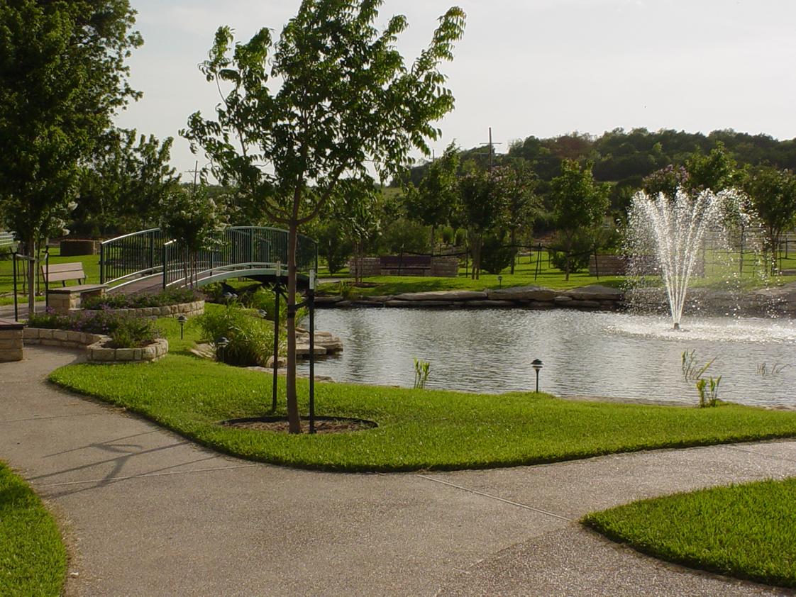 North Central Texas Academy Photo #1 - The NCTA 500-acre campus features many beautiful areas, such as this 7-acre walking garden.