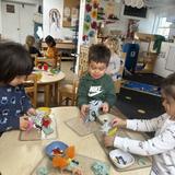 Apple Orchard School Photo #28 - At Apple Orchard School in Brookline students use loose parts to build.