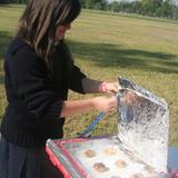 Humble Christian School Photo #4 - The 8th grade students made a solar oven for their science projects and made chocolate chip cookies.
