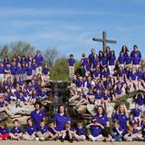 Living Water Academy Photo #2 - Living Water Academy Family of Students, Faculty, and Staff. The annual all-school photo around the fountain is one of LWA's oldest and most cherished traditions.