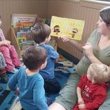 Lisle KinderCare Photo #6 - Learning in the Discovery Preschool Class library