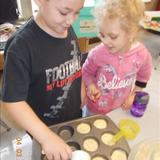 Baldwin Road KinderCare Photo #6 - Children are practicing counting and measuring while learning to follow recipe directions in our Cooking Adventures class.