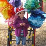 Walnut Boulevard KinderCare Photo #6 - Sophia hanging out by the Truffula Trees at last years Dr Seuss Day.