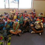 Matteson KinderCare Photo #6 - Prekindergarten Classroom displaying their beautiful Mardi Gras masks