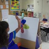Fordson Road KinderCare Photo #5 - Pre-kindergarteners work on expressing their individual creativity through art.
