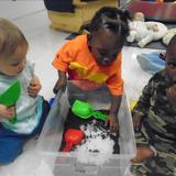 St. Paul KinderCare Photo #9 - Infants - Exploring Oreo dirt
