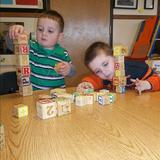 Highland KinderCare Photo #8 - Building blocks to help our eye-hand coordination.