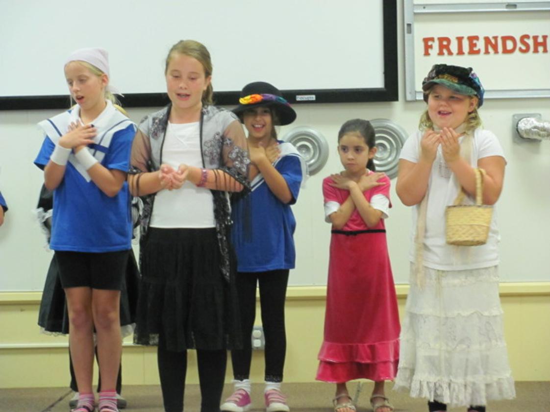 Trinity Christian School Photo - Students perform "The Sound of Music" as part of an after-school enrichment program.