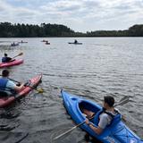 Waupaca Christian Academy Photo #2 - Students kayaking during outdoor club.