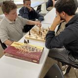 Waupaca Christian Academy Photo #3 - Aiden challenged Mr. V in a game of chess during clubs.