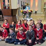 St. Hilary School Photo - First Grade Crowns the Blessed Mother