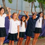 Episcopal Day School of St. Matthew Photo #10 - Students smile during recess on the back playground