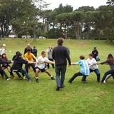 Woodside International School Photo #3 - A friendly game of Tug-of-War at Woodside's Annual Sports Day.