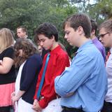 Odessa Christian School Photo #2 - Morning prayer at the flagpole