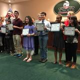 Brookwood Christian Language School Photo #8 - Students receiving Arbor Day poster competition awards at City Hall!